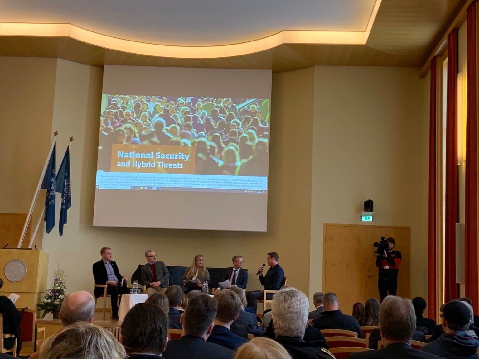 Thor speaking at NATO Hybrid Threats panel in Reykjavik